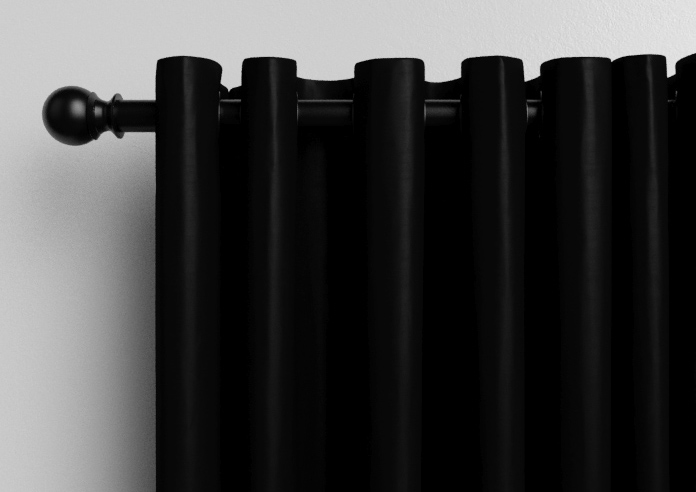 Shima Faux Silk, Ebony - Made to Measure Curtains - Image 12